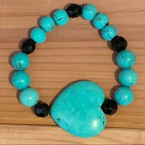 Turquiose Heart Bracelet